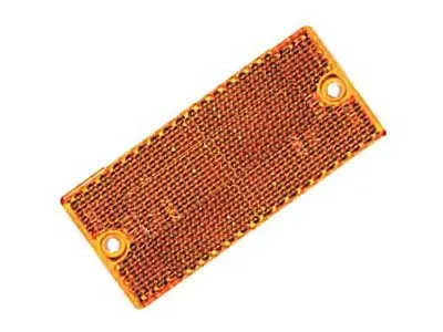 Geltonas Klijuojamas Atšvaitas 42x96mm - Automobilio Saugumo Reflektorius