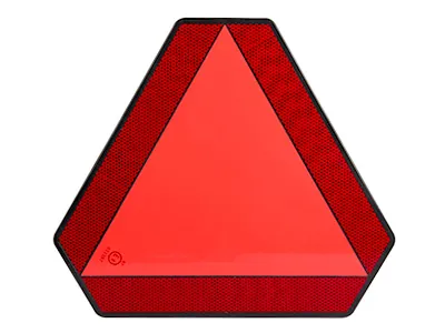 AUTOLINE Lėto transporto trikampis (Slow Vehicle Triangle) - ECE69 sertifikuotas plastikinis atšvaitas