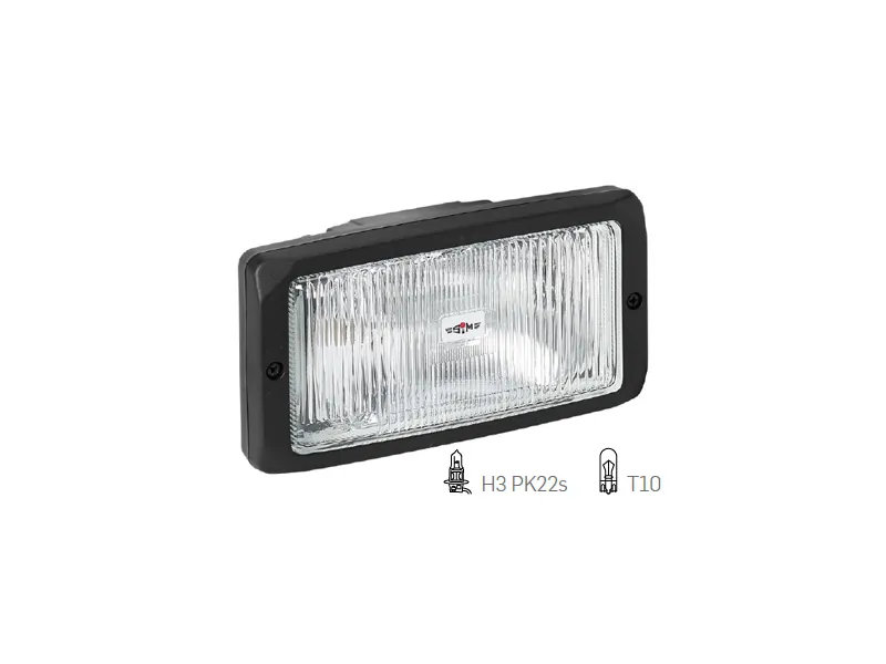 Rūko žibintas H3 su gabaritine šviesa, 242x133mm - Ledbarzibintai.lt