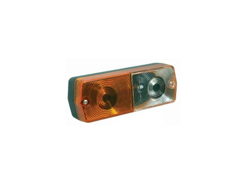 Priekinis gabarito ir posūkio žibintas oranžinis/baltas, BA15s, 187x67mm - Ledbarzibintai.lt
