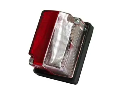 Halogeninis šoninis gabaritinis žibintas, raudonos-baltos spalvos, SV8.5, 59x44x38mm - Ledbarzibintai.lt