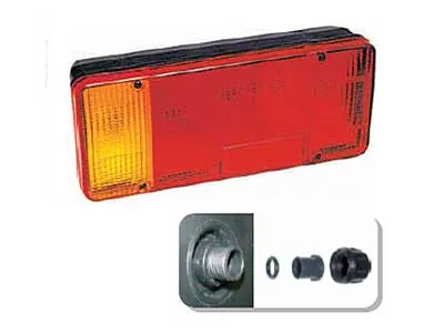 5 funkcijų galinis žibintas su rūko šviesa, 304x131x82mm, BA15s jungtimi, atspindžiu - Ledbarzibintai.lt