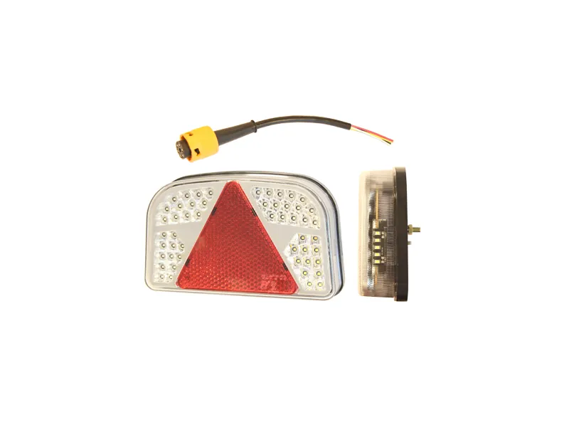 LED galinis žibintas kairysis 12V, 243x148x48mm - Ledbarzibintai.lt