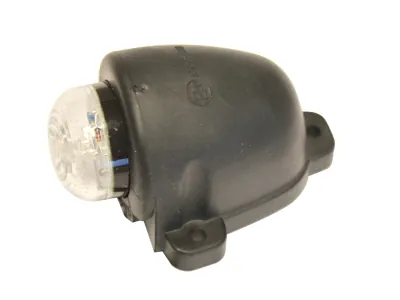 WAS LED šoninis gabaritinis žibintas su gumine kojele, raudonas, 12-24V, E-patvirtintas