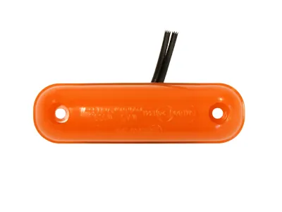 Geltonas LED šoninis gabaritinis žibintas su NEON efektu, E-patvirtinimu, 12-24V - Ledbarzibintai.lt