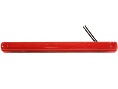 LED Raudonas Šoninis Gabaritinis Žibintas su Neon Efektu, 12-24V, E-sertifikuotas, Paviršinis Montavimas - Ledbarzibintai.lt