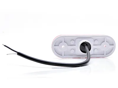 Raudonas LED šoninis gabaritinis žibintas su atšvaitu, universaliu tvirtinimu, ECE sertifikuotas, 12-24V - Attēls 2