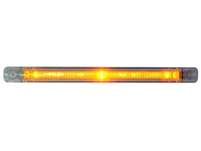 Geltonas LED Šoninis Gabaritinis Žibintas, 3 LED, 12-24V, E Patvirtinimas, Paviršinis Montavimas