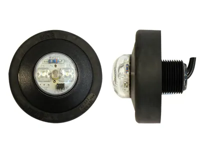 Apvalus Geltonas LED Šoninis Gabaritinis Žibintas 12-24V, ø 60.60mm