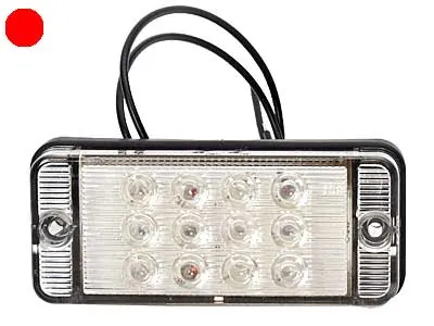 LED Galinis Rūko Žibintas - Skaidrus Lęšis, ECE Sertifikuotas, 12-24V, IP66/68 Apsauga - Ledbarzibintai.lt