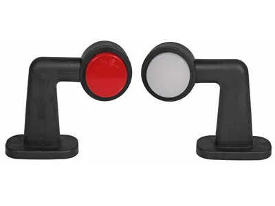 WAS LED šoninis gabaritinis žibintas su NEON efektu, balta/raudona, 12-24V, E-sertifikuotas - Ledbarzibintai.lt