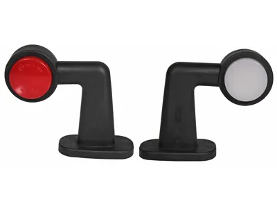 WAS LED šoninis gabaritinis žibintas su gumine rankena, 12-24V, NEON efektu, E-patvirtintas - Ledbarzibintai.lt