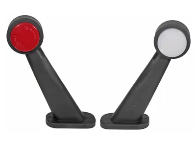 WAS LED Šoninis Gabaritinis Žibintas su Gumine Koja, Neon Efektu, 12-24V, E-Patvirtintas