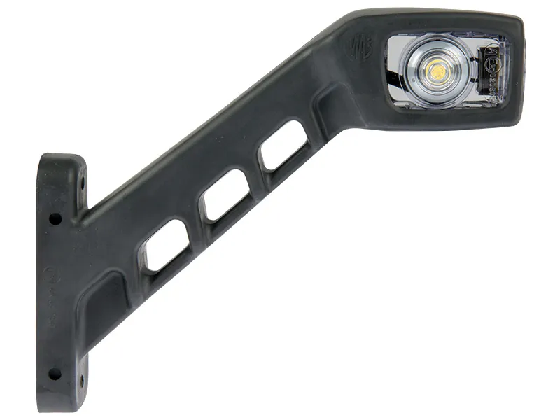 WAS LED Šoninis Gabaritinis Žibintas su Guminiu Laikikliu, 12-24V, ECE Sertifikuotas, E-Patvirtintas