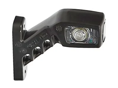 WAS LED Šoninis Gabaritinis Žibintas su Gumine Kojele, 12-24V, Dešininis, E-sertifikuotas