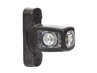 WAS LED Šoninis Gabaritinis Žibintas, 12-24V, Guminė Kojelė, E-Sertifikatas