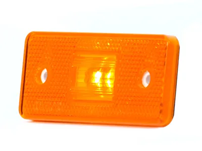 WAS Geltonas LED šoninis gabaritinis žibintas ECE sertifikuotas 12-24V - Ledbarzibintai.lt