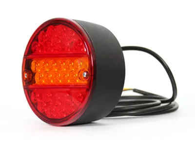 WAS LED Galinis Žibintas - 24V, Universalus galinių funkcijų šviestuvas su D patvirtinimu (SKU: 1606-27819)