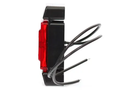 WAS LED Raudonas gabaritinis žibintas, ECE sertifikuotas, 12-24V, vandeniui atsparus - Attēls 2