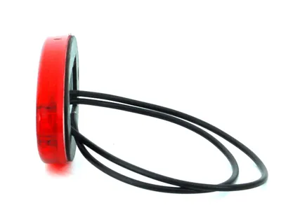 WAS Raudonas LED šoninis gabaritinis žibintas su atšvaitu, ECE sertifikatas, 12-24V - Attēls 2