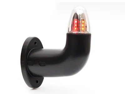 WAS LED šoninis gabaritinis žibintas "Viking" - dešininis, baltas/raudonas/geltonas, ECE sertifikuotas, 12-24V