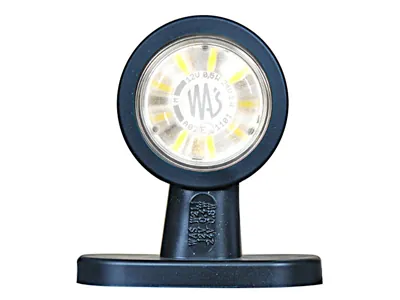 WAS LED Šoniniai Gabaritiniai Žibintai su Tiesiu Gumos Laikikliu, 12-24V, ECE Sertifikuoti - Attēls 2