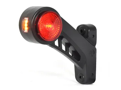 WAS LED Šoninis Gabaritinis Žibintas, 60mm Šviesos Galva, 12-24V, ECE Sertifikuotas