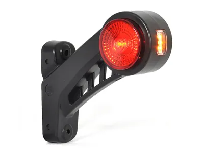 WAS LED šoninis gabaritinis žibintas - baltos/raudonos/geltonos spalvos, ECE sertifikuotas, 12-24V