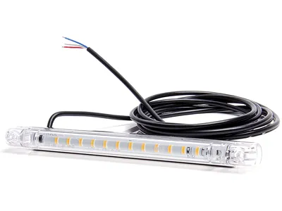 LED Dienos žibintų komplektas (DRL) | 12 LED diodų | 12-24V | ECE patvirtintas | Universalus tvirtinimas - Ledbarzibintai.lt