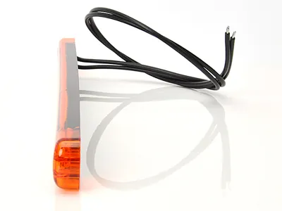 WAS LED Geltonas Šoninis Gabaritinis Žibintas - Ultra Plonas 10.4mm, ECE Sertifikuotas, 12-24V - Attēls 3