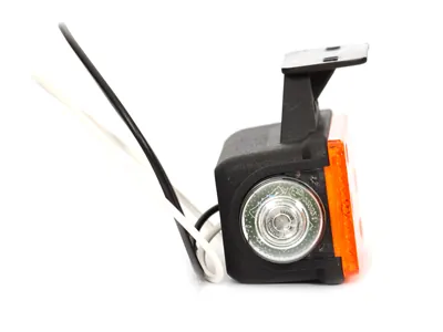 WAS LED šoninis gabaritinis žibintas, 24V, geltonas su papildomais raudonais/skaidriais LED, IP66/IP68, ECE E20 - Attēls 2