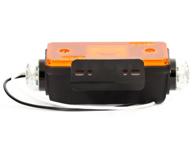 WAS LED šoninis gabaritinis žibintas, 24V, geltonas su papildomais raudonais/skaidriais LED, IP66/IP68, ECE E20 - Attēls 3