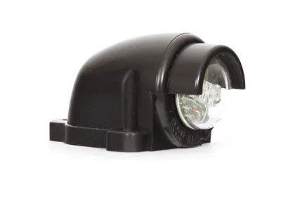 WAS LED Numerio Apšvietimas - Juodas Guminis su Prailginimu, ECE Sertifikatas, IP66/68, 12-24V