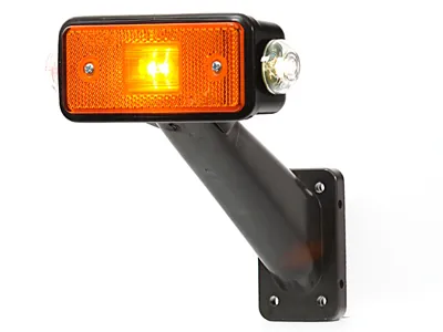 WAS LED Šoninis Gabaritinis Žibintas - Dešininis, ECE Sertifikuotas, 24V, Su Guminiu Laikikliu