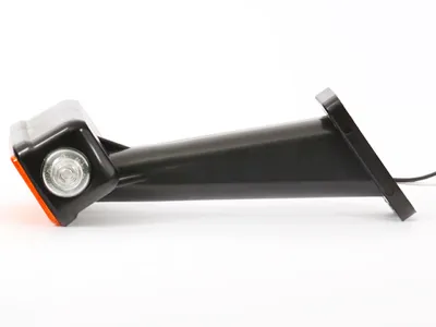 WAS LED Šoninis Gabaritinis Žibintas - Dešininis, ECE Sertifikuotas, 24V, Su Guminiu Laikikliu - Attēls 2