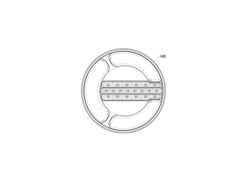 WAS NEON apvalus LED galinis žibintas Ø142mm su dinaminiu posūkiu, 12/24V - Attēls 2