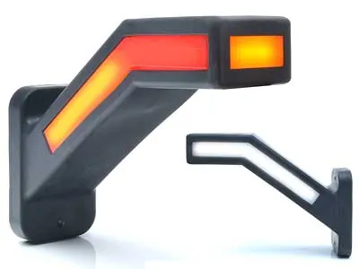 WAS LED Šoninis Gabaritinis Žibintas su Difuzine Lęšio Sistema, 12-24V, ECE Sertifikuotas