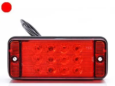 LED Galinis Rūko Žibintas | ECE Patvirtintas | 12-24V | Raudonas Lęšis | Universalus Montavimas - Ledbarzibintai.lt