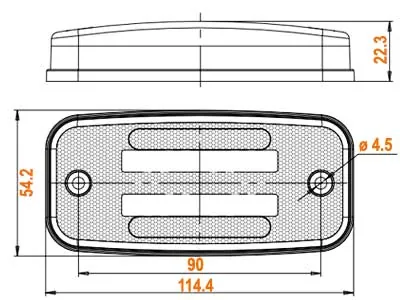 WAS LED Šoninis Gabaritinis Žibintas su Posūkio Indikatoriumi, ECE Sertifikuotas, 12-24V, Neoninės Apšvietimo Technologija - Attēls 5