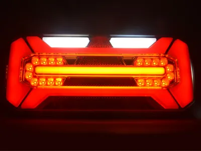 WAS LED Galinis Universalus Žibintas Priekaboms, 12-24V, 306x133mm, ADR sertifikuotas - Attēls 4