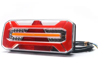 WAS LED Galinis Multifunkcinis Žibintas Priekaboms, 12-24V, Dešinės Pusės, IP66/68, ADR