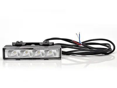 LED Dienos žibintai 334lm - Aukšto ryškumo (4 LED) - 12-24V - ECE patvirtinti - Kompaktiškas dydis 146.5x32.8x50mm - Attēls 2