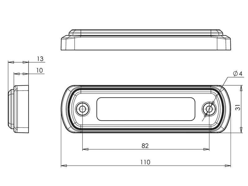 WAS Geltoni LED Šoniniai Gabaritiniai Žibintai (12-24V) - ECE Sertifikuoti - Attēls 5