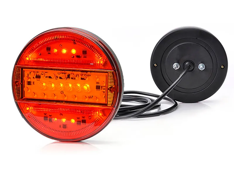 WAS LED Galinis Žibintas - Daugiafunkcinis (Pozicinis, Stabdymo, Posūkio) Universalus 12/24V ø140mm