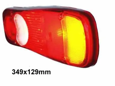 Atsarginis stiklinis gaubtas 349x129mm - Galinių žibintų apsauga