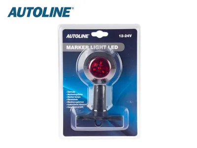 AUTOLINE LED Šoninis Gabaritinis Žibintas su Guminu Laikikliu, 12-24V, E Patvirtintas - Attēls 2