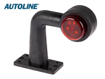 AUTOLINE LED šoniniai gabaritiniai žibintai su 90° gumine kojele, 12-24V, E-patvirtinti - Attēls 4