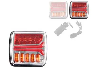 LED Galinis Bevielis Žibintas DC 5V IP65 - Dešinysis Atsarginis Modulis su Dinamine Posūkio Funkcija
