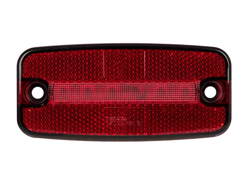 TRUCKVISION Raudonas LED šoninis žibintas - 12-24V, Atsparus vandeniui, ADR sertifikuotas