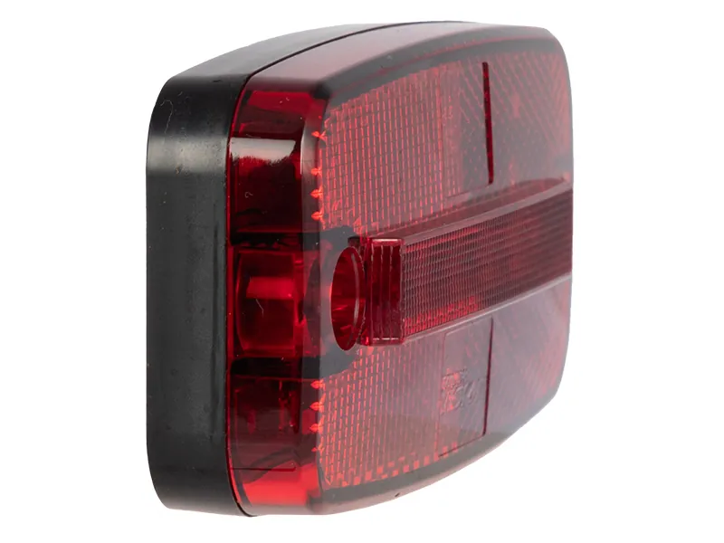 TRUCKVISION Raudonas LED šoninis žibintas - 12-24V, Atsparus vandeniui, ADR sertifikuotas - Attēls 3